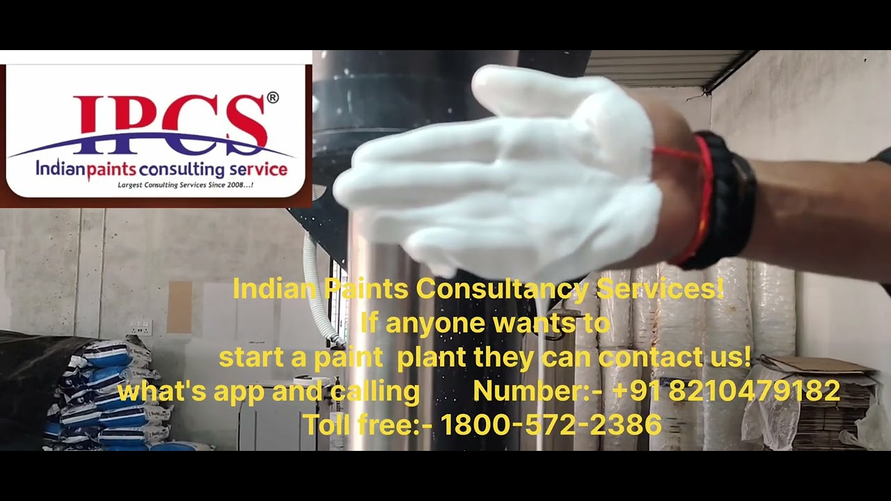 Paint making machine 🫟  /🎨 TRAcsine Emulsion plastic paint 🎨