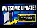 BIG UPDATE HITTING PS5 - ANIMATED BACKGROUNDS! THIS IS SO COOL