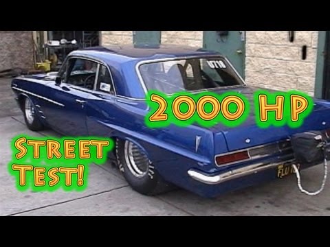 2000 HP 1963 Pontiac Lemans Street Tests.  Amazing!  Nelson Racing engines.