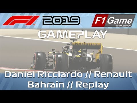 F1 2019 Gameplay // Daniel Ricciardo // Renault // Bahrain // Replay