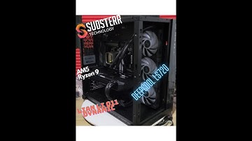 Ryzen 9 7900 RX 7900 XTX Lian Li gaming PC cooled by the Deepcool LS720 360mm liquid cooler