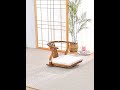 Padded Cushioned Seating Floor Chair Armchair Japanese Style Tatami Meditation Zaisu Legless Chair