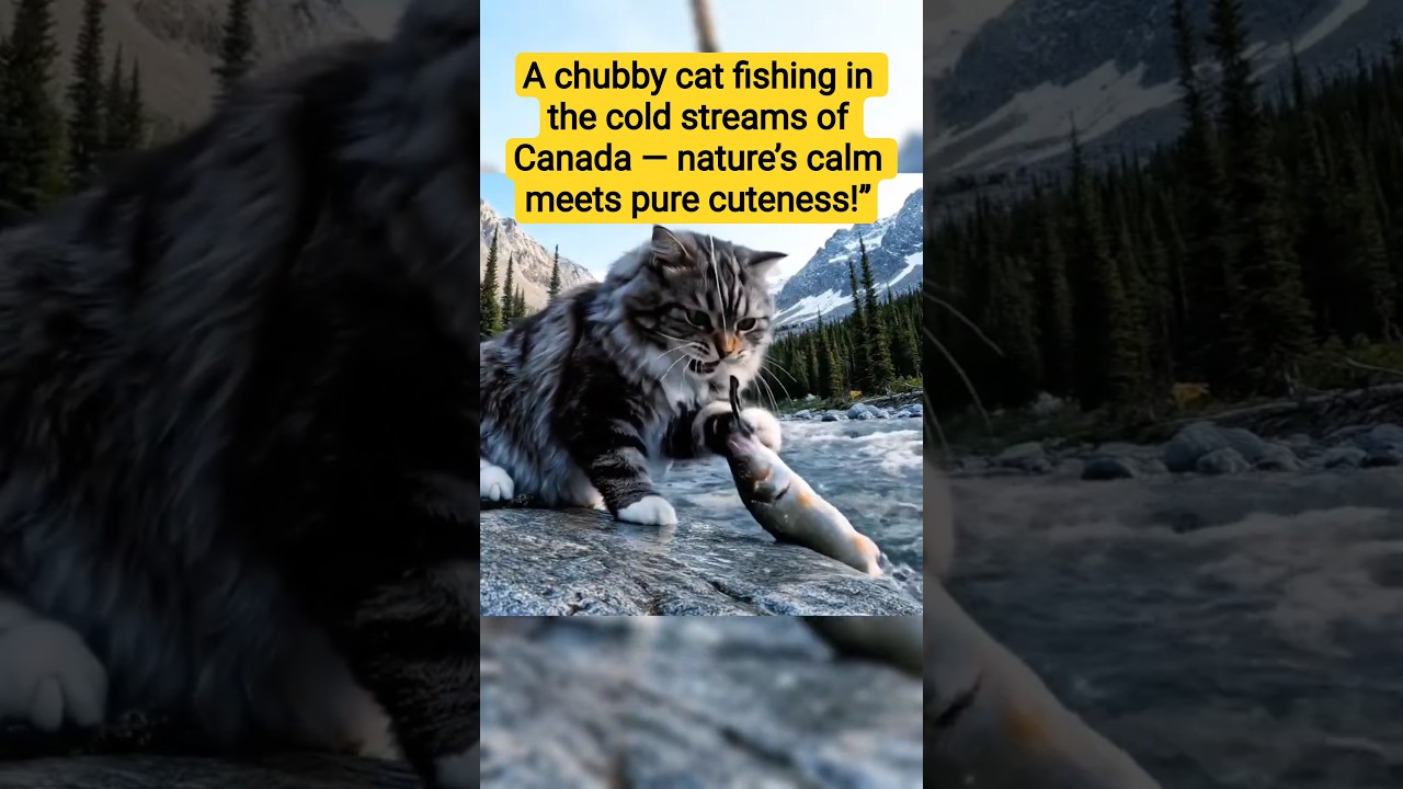 Chubby Cat Fishing in Canada’s Rocky Mountains 