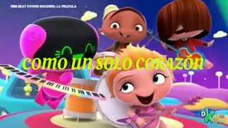 COMO UN SOLO CORAZÓN | Canción con letra | Mini Beat Power Rockers: La Película
