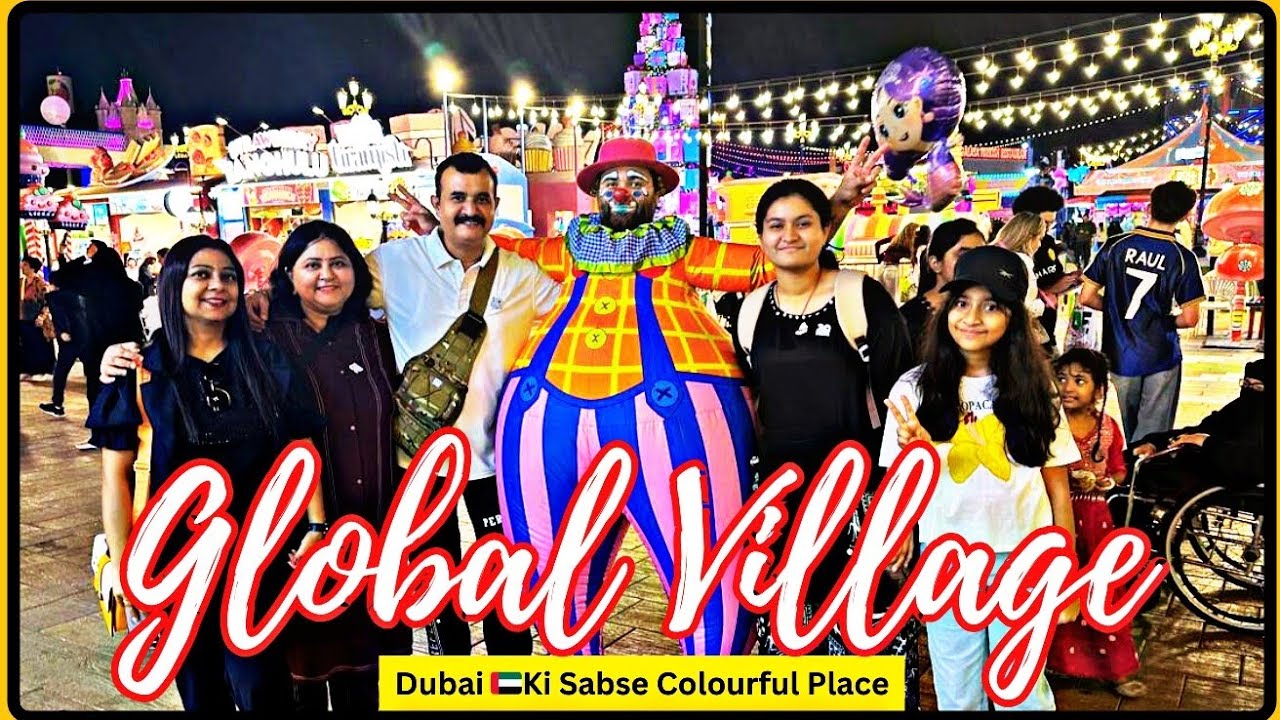 Bhaiya Bhabhi Ke Saath Global Village Dubai 🌍 | Full Masti & Fire Show 🔥