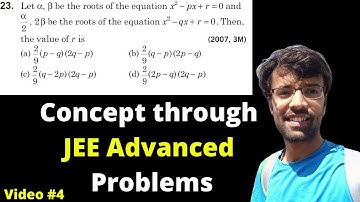 Video No. 4 | Quadratic | Concept through JEE Advanced Problems | Abhishek Mishra