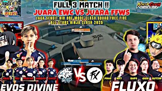EVOS DIVINE VS FLUXO‼️SKOR AKHIR 1-2  Free Fire All Stars | Ninja Clash  Day 1