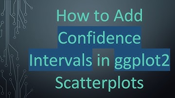 How to Add Confidence Intervals in ggplot2 Scatterplots