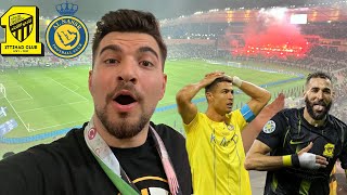 BENZEMA vs. RONALDO - MÜTHİŞ ATMOSFER ÇILGIN TARAFTARLAR | Ittihad FC 2-5 Al Nassr Stadyum Vlog