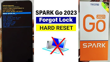 Tecno SPARK Go 2023 : Hard Reset | Forgot Password | Screen Unlock 🔓 🔓🔓 2025