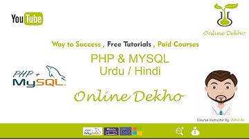 New PHP MySQL Tutorials in Urdu/Hindi part 14 Forloop