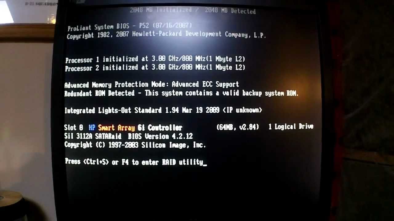 hp dl38 g8 boot from usb
