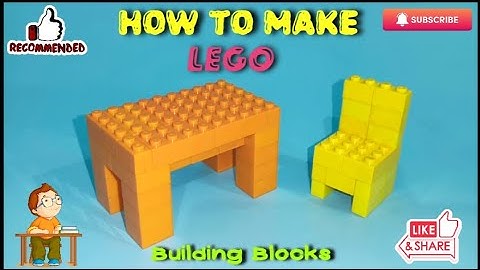 How To Make a LEGO Chair 🪑 & Table | Building Blocks instructions | Diy #lego #chair #table #diy