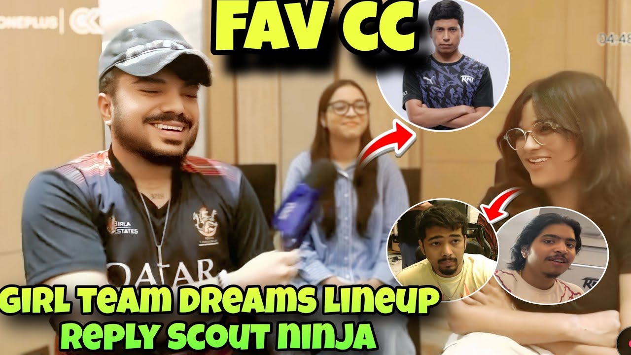 Girls lineup Favourite CC Sensei 😍 Girls Dream lineup Player Scout Ninjajod 😱 CKJuicy Interview Girl