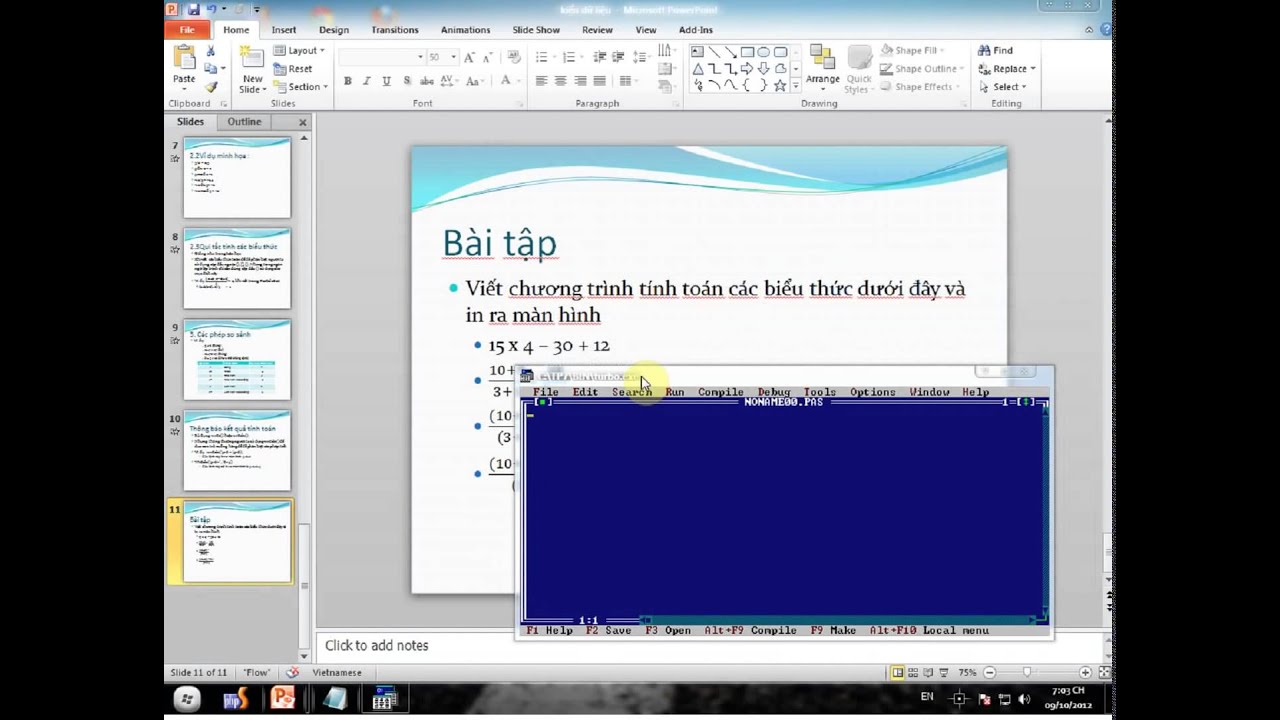 Lập trình Pascal Bài 2 Chương trình máy tính & kiểu dữ liệu PasCal ...