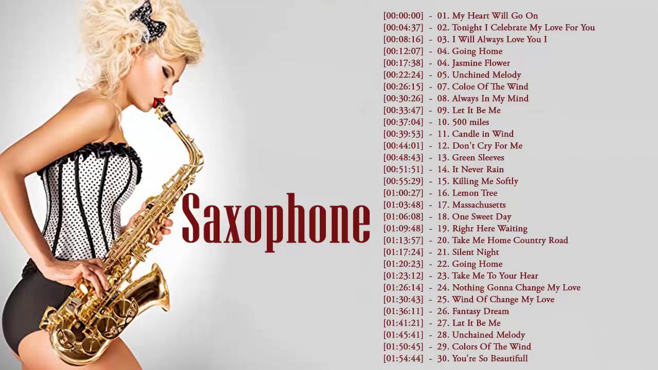 Beautiful Romantic Saxophone Instrumental Love Songs Collection 2020