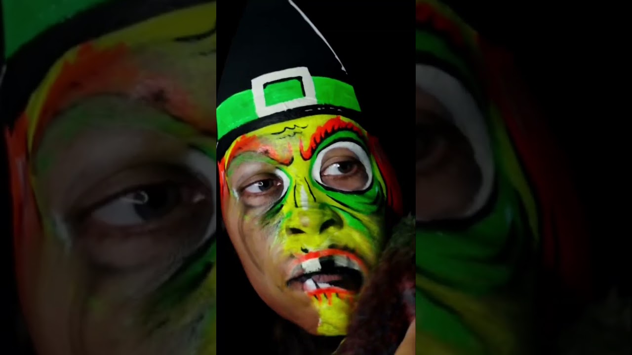 Vintage Ben Cooper Witch Mask Makeup Removal 