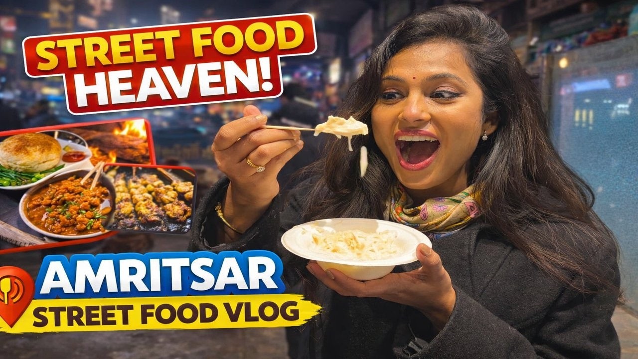 Amritsar Street Food Tour 2026 | Kulcha, Kulfa, Kesar Da Dhaba & More in Old Amritsar| Ramya Pandian