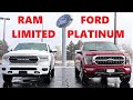 2021 Ram 1500 Limited Vs 2021 Ford F-150 Platinum: Which Truck Is The Standard Of Luxury???