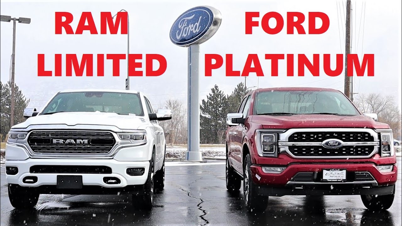 bunke Lavet en kontrakt screech 2021 Ram 1500 Limited Vs 2021 Ford F-150 Platinum: Which Truck Is The  Standard Of Luxury??? - YouTube