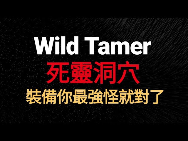 Wild Tamer攻略 死靈洞穴 攻略 裝備 Youtube Wild Tamer攻略 死靈洞穴 攻略 裝備 Youtube