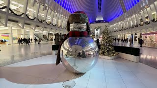 New York, New York - Oculus at World Trade Center Holiday Decorations (2022)