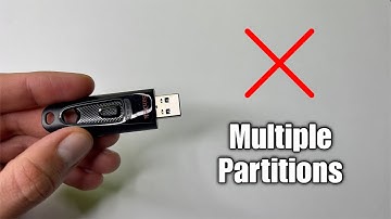 How To Remove Multiple Partitions on USB Drive