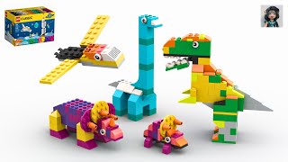 5 DINOSAURS Lego classic 11022 ideas How to build