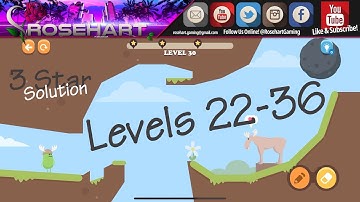 Dumb Ways To Draw • Season 1 • Levels 22-36 • 3 Star ⭐️⭐️⭐️ Solution • Rosehart Gaming