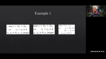 OR2 05 Ağustos 2020 1. Bölüm: Integer Programming Models