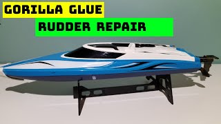 Can You Use Gorilla Super Glue Gel To Reattach A Broken Rudder On A H102 Velocity RC Boat?