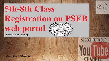 5th 8th Class Registration 2020-21 Part -1