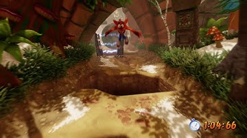 Crash Bandicoot 2 PS4 Remake 100% Walkthrough (N Sane Trilogy) - Crash Dash Time Trial - Part 6
