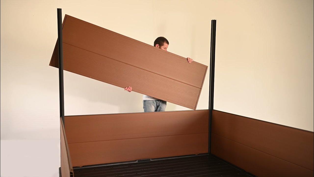 Newton Shed Wall Panel Assembly How To YouTube