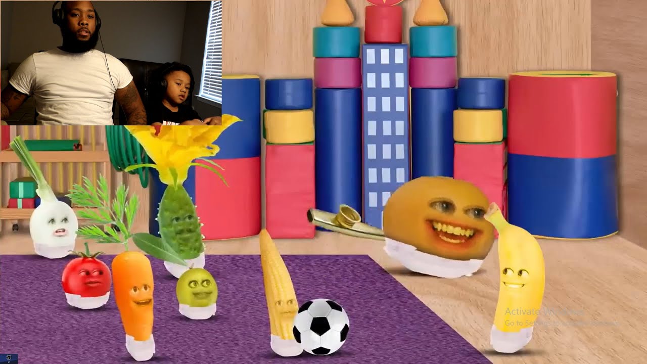 KINGSTON REACTING TO TALKING ORANGE!!! Annoying Orange Baby Orange