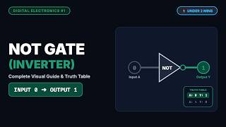 NOT Gate (Inverter) Explained in 2 Minutes! | Digital Electronics Visualized #1