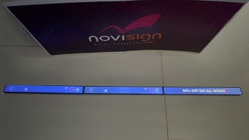 Synchronize separate shelf displays using NoviSign