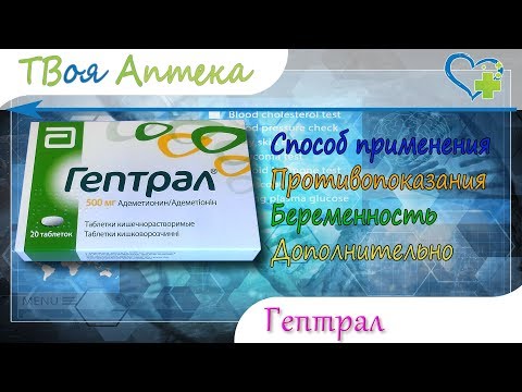Гептрал таблетки - показания (видео инструкция) описание, отзывы - Адеметионин