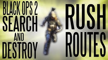 Black Ops 2 Search and Destroy Knife Rush Routes: Carrier