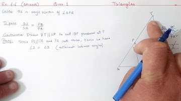 Chapter:6 Ex.6.6 (Optional) (Q.1) Triangles | Ncert Maths Class 10 | Cbse.