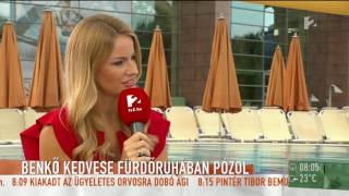 Szexi! Falatnyi bikiniben vízibalettozott Benkő Dániel kedvese - tv2.hu/mokka