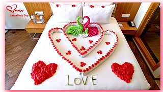 How to decorate room for valentines day | valentine day special decoration | towel decoration ideas