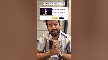 7 stages of Quant for Banking Ft Aashish Arora Sir