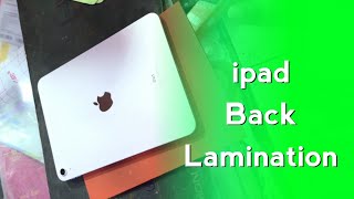 I pad Back Lamination ❤️ #ipad #apple #lamination #kundancommunication #iphone