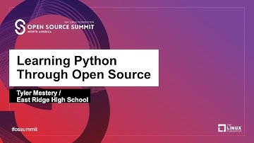 Learning Python Through Open Source - Tyler Mestery, East Ridge High School
