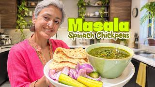 Have you ever tried CHICKPEA curry with SPINACH? This is a must try!