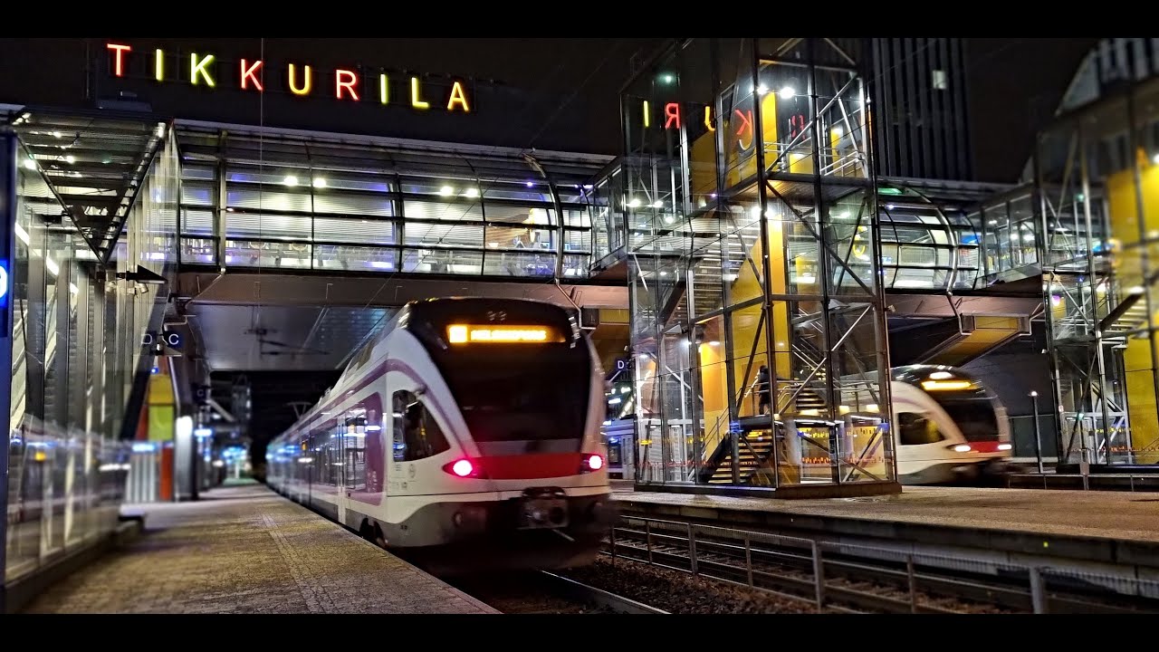 VANTAA-FINLAND: Tikkurila- Dickursby  night walk.