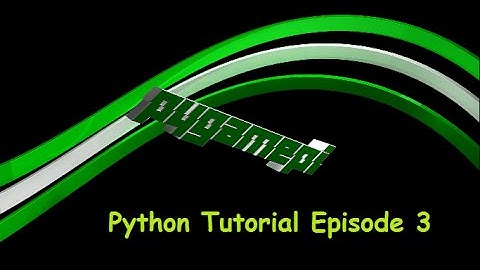 Pygamepi - Programming Tutorials - Python E3 (User Input/Guessing Game)