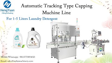 Automatic Tracking Type Bottle Filling Capping Machine Line for 1-5 Liters Laundry Detergent