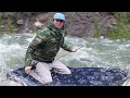 River Rafting On An Air Mattress